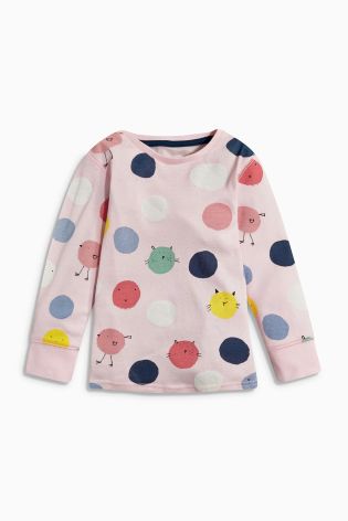 Navy And Pink Character Snuggle Fit Pyjamas Three Pack (12mths-8yrs)